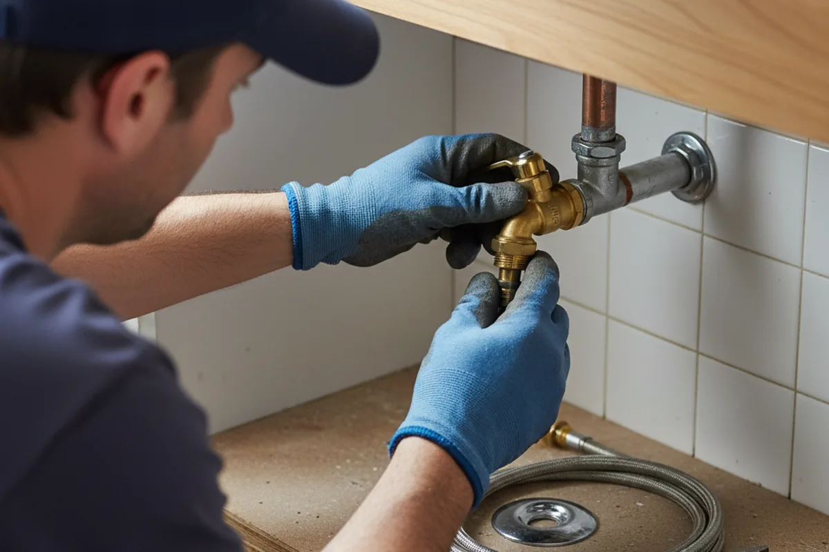 Shutoff valve and fitting work during Emergency Plumbing in Homewood